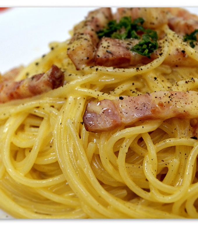 カルボナーラ♪ by みーやん・・＊ 【クックパッド】 簡単おいしい