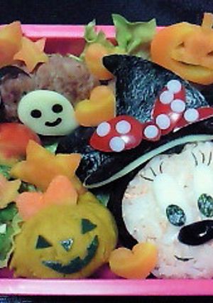 ハロウィンミニー♡キャラ弁-レシピのメイン写真