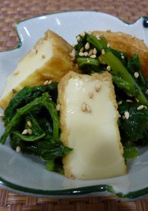 厚揚げと大根葉の炒り煮-レシピのメイン写真