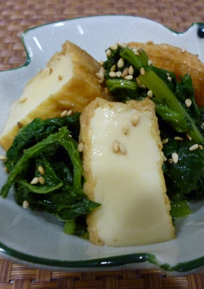厚揚げと大根葉の炒り煮-レシピのメイン写真