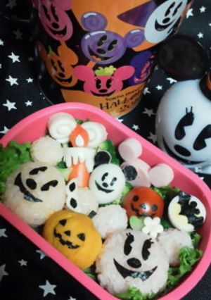 ハロウィンディズニー弁当♡キャラ弁-レシピのメイン写真