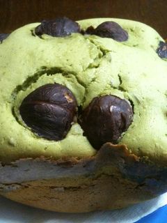 HBで抹茶ケーキin栗の渋皮煮-レシピのメイン写真