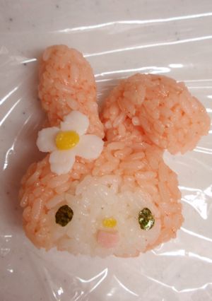 マイメロおにぎり-レシピのメイン写真