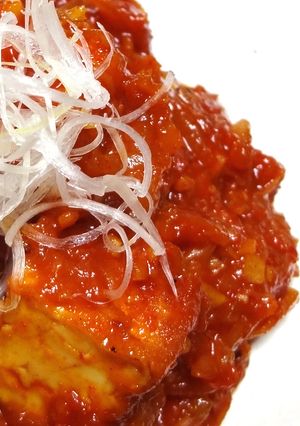 厚揚げ★野菜ジュースで韓国風プルダック-レシピのメイン写真