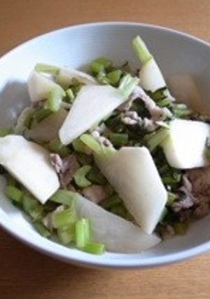 カブと豚バラのポン酢炒め-レシピのメイン写真