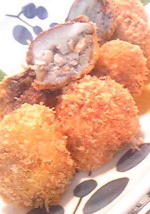 椎茸のジューシー☆肉詰めフライ-レシピのメイン写真