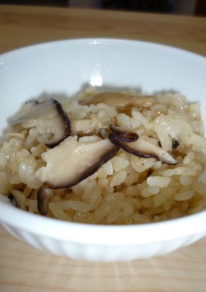 炊飯器で炊くキノコおこわ-レシピのメイン写真