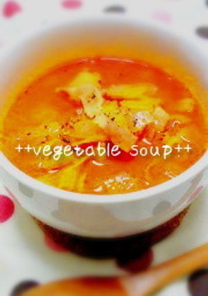 ★野菜ジュースで野菜スープ★-レシピのメイン写真