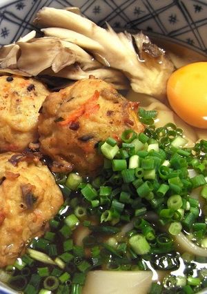 あったまる～♪ひりゅうずうどん-レシピのメイン写真
