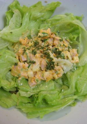 カボチャとピーマンと魚肉ソーセージサラダ-レシピのメイン写真