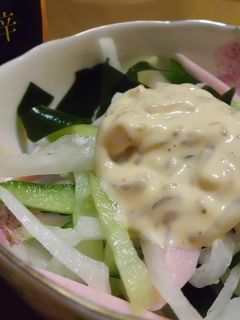 塩辛と味噌マヨドレ♬大根サラダ-レシピのメイン写真