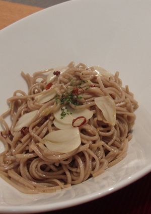 蕎麦ペペロンチーノ-レシピのメイン写真