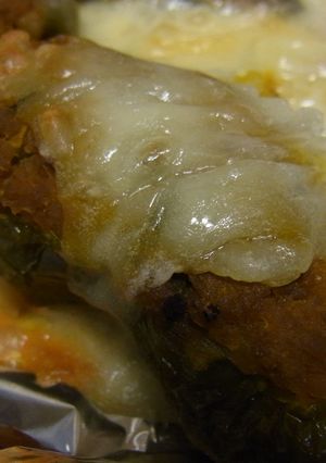 煮物のかぼちゃDEピーマンのかぼちゃ詰め-レシピのメイン写真
