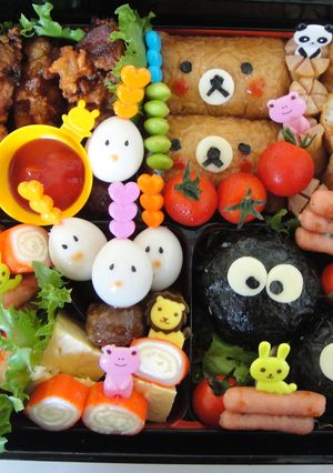 初★姪っ子の運動会ワクワク　キャラ弁当♪-レシピのメイン写真