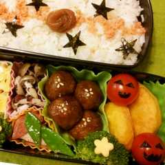 รูปของ 簡単♡お弁当に✿ゴマで小花✿