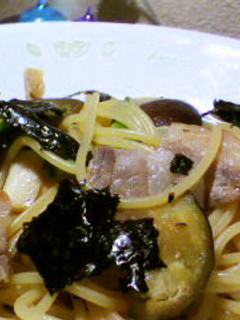 豚バラと茄子の和風パスタ-レシピのメイン写真