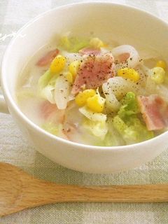 白菜とベーコンの✿ミルク煮-レシピのメイン写真