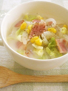 白菜とベーコンの✿ミルク煮-レシピのメイン写真