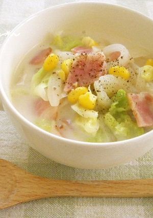 白菜とベーコンの✿ミルク煮-レシピのメイン写真