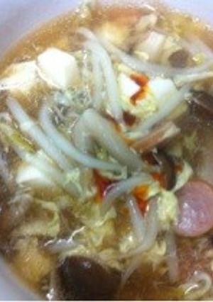 酸っぱおいしー 残り物でサンラータン-レシピのメイン写真