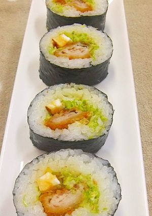 ✿トンカツ巻き寿司✿-レシピのメイン写真
