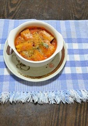 かぼちゃのトマトグラタン?スープ-レシピのメイン写真