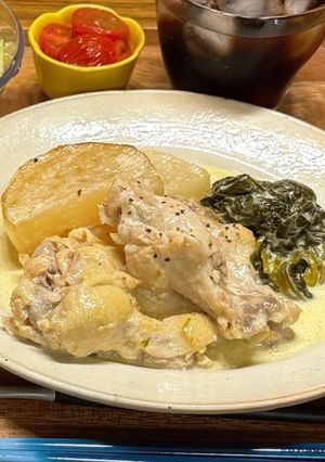 鶏手羽元のレモンクリーム煮-レシピのメイン写真