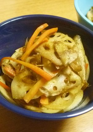 人参ごぼうれんこんのカレーきんぴら-レシピのメイン写真