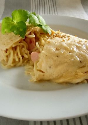 サッポロ一番で簡単野菜入りオムちゃんぽん-レシピのメイン写真