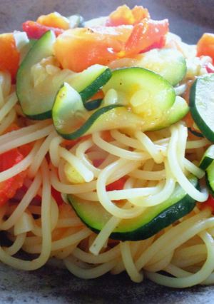 トマトとズッキーニのパスタ-レシピのメイン写真