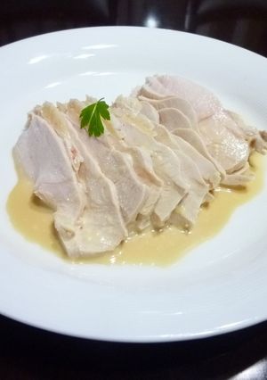 鶏の冷製～マヨネーズソース　-レシピのメイン写真