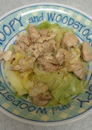 鶏モモとキャベツの簡単蒸し焼き～☆-レシピのメイン写真