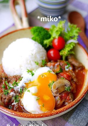 お好みソースでトマトハヤシライス♪-レシピのメイン写真