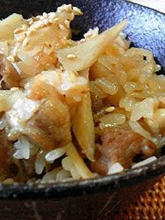 うちの鶏ごぼうの炊き込みご飯-レシピのメイン写真