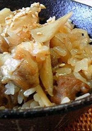うちの鶏ごぼうの炊き込みご飯-レシピのメイン写真