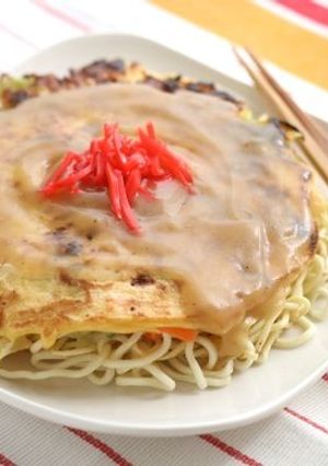 長崎風☆ちゃんぽんお好み焼き！-レシピのメイン写真