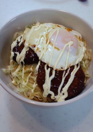 子供に大人気！和風ロコモコ丼-レシピのメイン写真