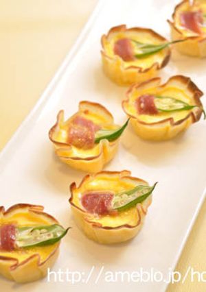 餃子の皮で簡単キッシュ-レシピのメイン写真