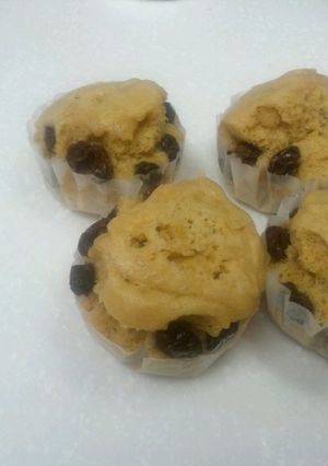 小腹にぴったり！！黒糖レーズン蒸しパン-レシピのメイン写真