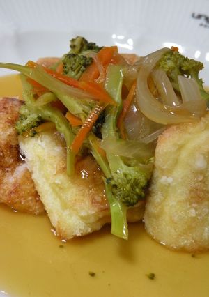 甘酢野菜あんかけ☆とうふちくわ-レシピのメイン写真