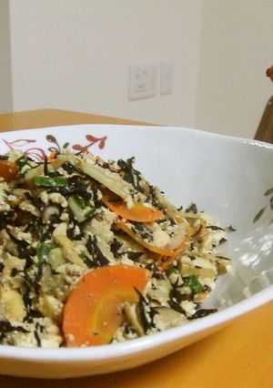 水切りちょっとでOK！栄養満点♥炒り豆腐-レシピのメイン写真