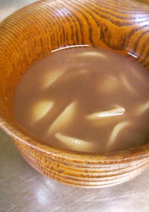 ショートパスタでお汁粉-レシピのメイン写真
