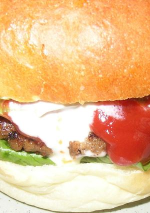 ガッツリ手作りバーガー♪-レシピのメイン写真