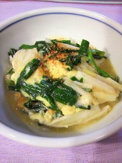 ニラと長芋の卵とじ-レシピのメイン写真