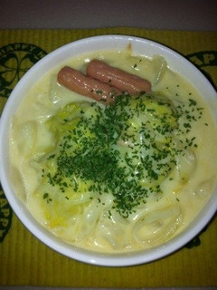 ポークビッツ&お餅のロール白菜のシチュー-レシピのメイン写真