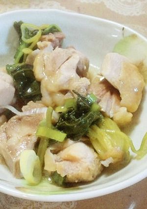 鶏肉とほうれん草のさっぱり煮-レシピのメイン写真