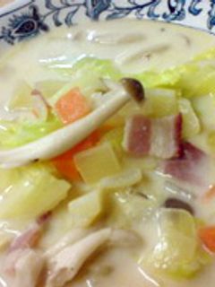 野菜たっぷり豆乳スープ-レシピのメイン写真