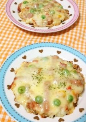 簡単美味しい☆ビッツライスピザ☆-レシピのメイン写真