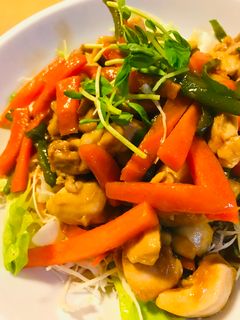 鶏肉とピーマン&にんじんの緑黄食野菜炒め-レシピのメイン写真
