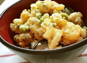 シーフードミックスで！　海鮮かき揚げ丼♪-レシピのメイン写真